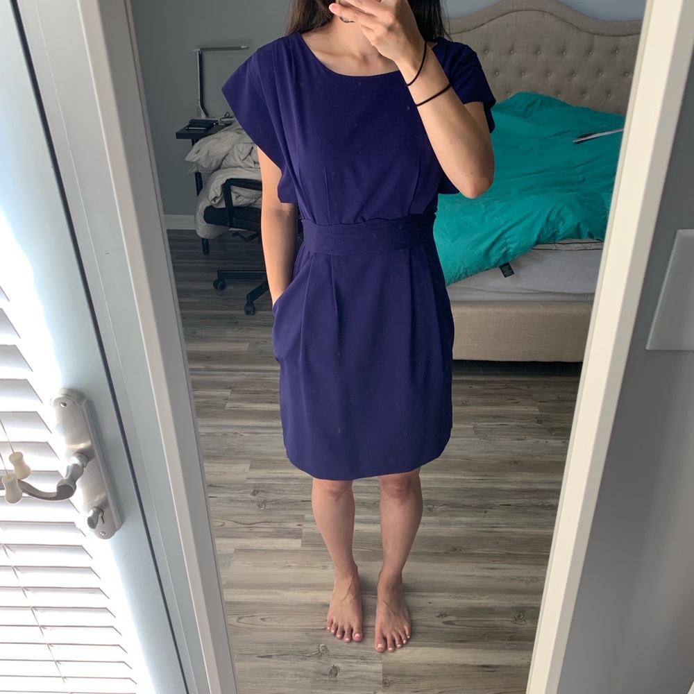 Eliza J plum cocktail dress